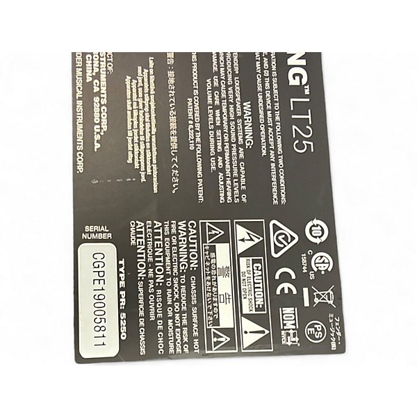 Used Fender Mustang LT25 25W 1x8 Guitar Combo Amp