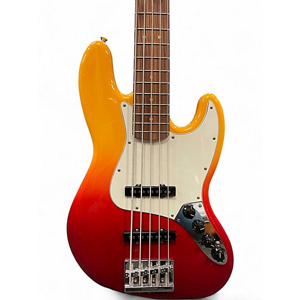 Used Fender Player Plus Jazz Bass V TEQUILA SUNRISE Electric Bass Guitar