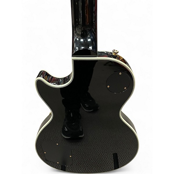 Used Epiphone Les Paul Custom Blackback Antique Ivory Solid Body Electric Guitar