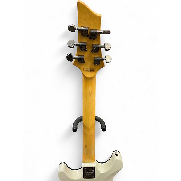 Used Schecter Guitar Research OMEN 6 DIAMOND SERIES Vintage White Solid Body Electric Guitar