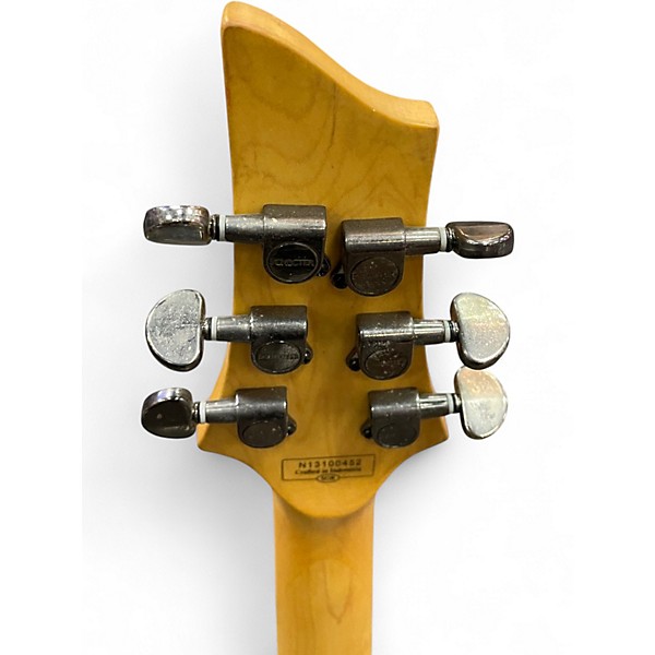 Used Schecter Guitar Research OMEN 6 DIAMOND SERIES Vintage White Solid Body Electric Guitar