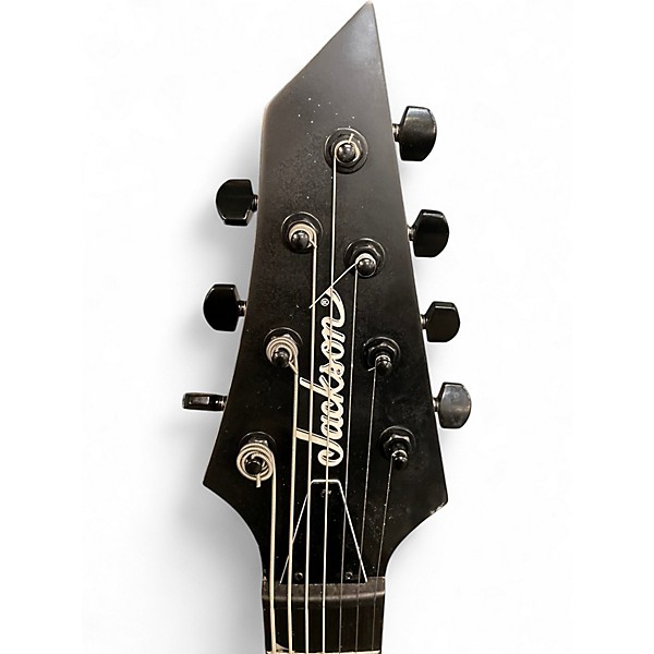 Used Jackson JS22-7 Dinky 7 String Satin Black Solid Body Electric Guitar
