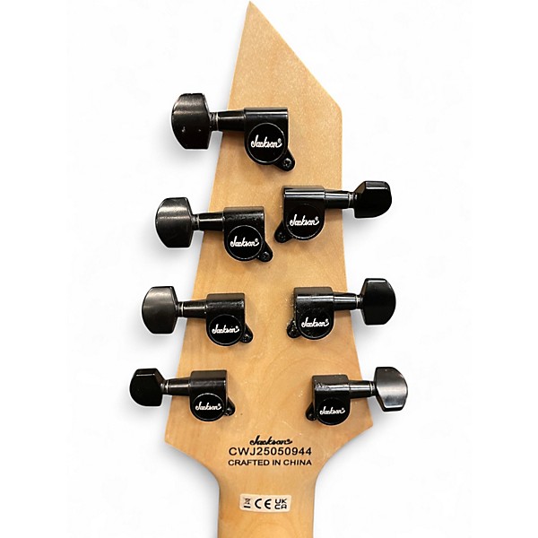 Used Jackson JS22-7 Dinky 7 String Satin Black Solid Body Electric Guitar