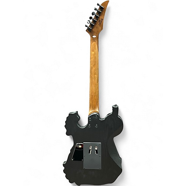 Used Firefly Skull and Bones Black and White Solid Body Electric Guitar