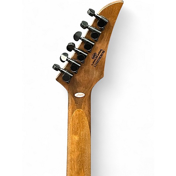 Used Firefly Skull and Bones Black and White Solid Body Electric Guitar