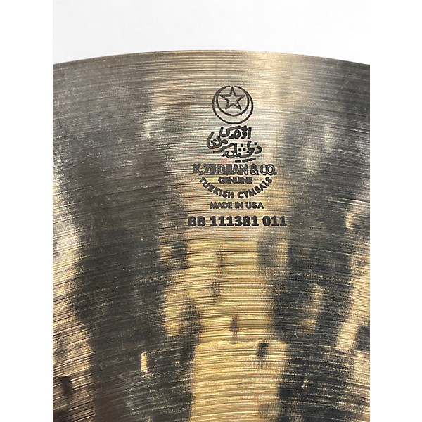 Used Zildjian 17in K Custom Hybrid Crash Cymbal
