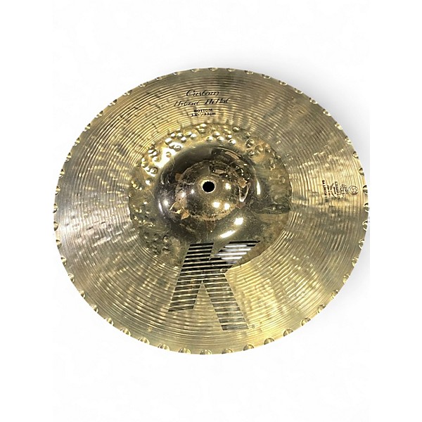 Used Zildjian 13.25in K Custom Hybrid Hi Hat Pair Cymbal