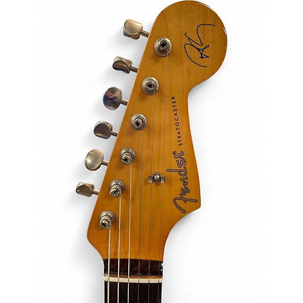 Used Fender Artist Series Robert Cray Stratocaster Inca Silver Solid Body Electric Guitar