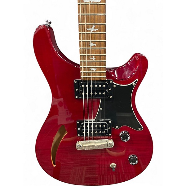 Used PRS SE Custom 22 Semi-Hollowbody Crimson Red Trans Hollow Body Electric Guitar