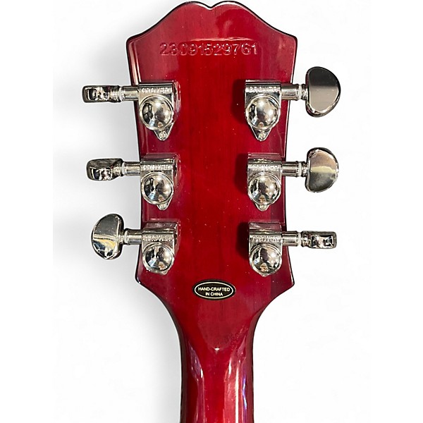 Used 2023 Epiphone Les Paul Studio Wine Red Solid Body Electric Guitar