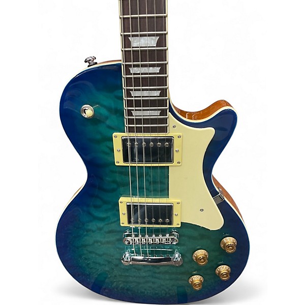 Used Heritage ASCENT PLUS H-150  LAKE BLUE BURST Solid Body Electric Guitar