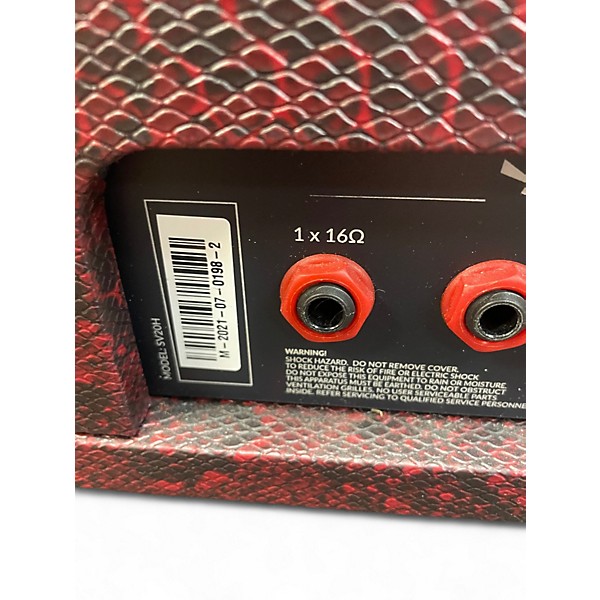 Used 2021 Marshall SV20H Limited Edition Black and Red Snakeskin Tube Guitar Amp Head