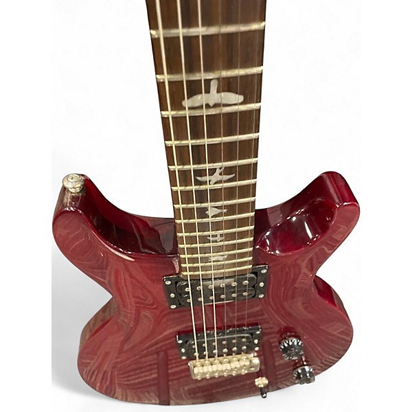 Used PRS SE SANTANA Wine Red Solid Body Electric Guitar