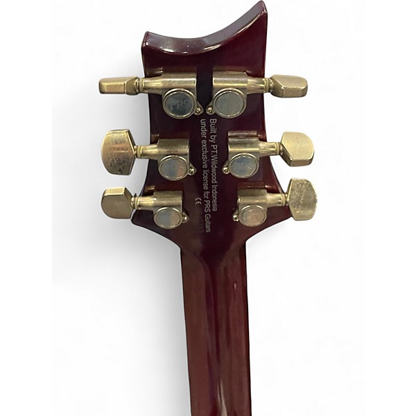 Used PRS SE SANTANA Wine Red Solid Body Electric Guitar