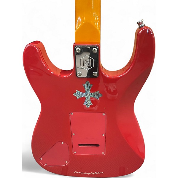 Used 2012 Randy Jackson LIMITED EDITION Red Solid Body Electric Guitar