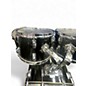 Used 1972 Rogers 4 Piece Shell Pack Black Drum Kit