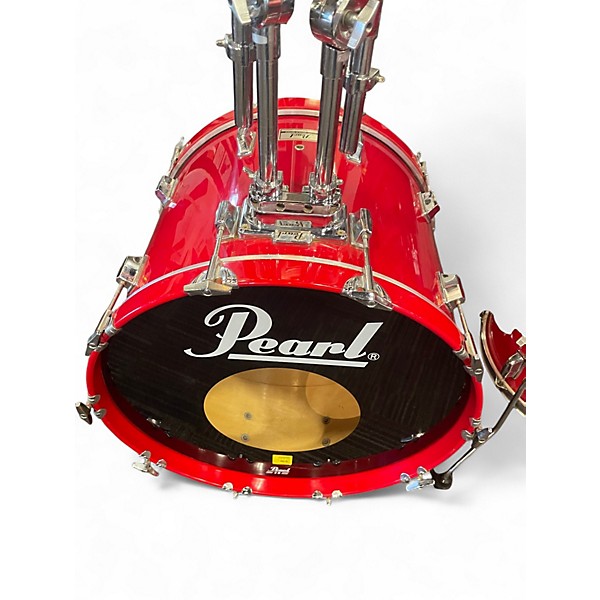 Used Pearl 4 Piece World Series Red Drum Kit