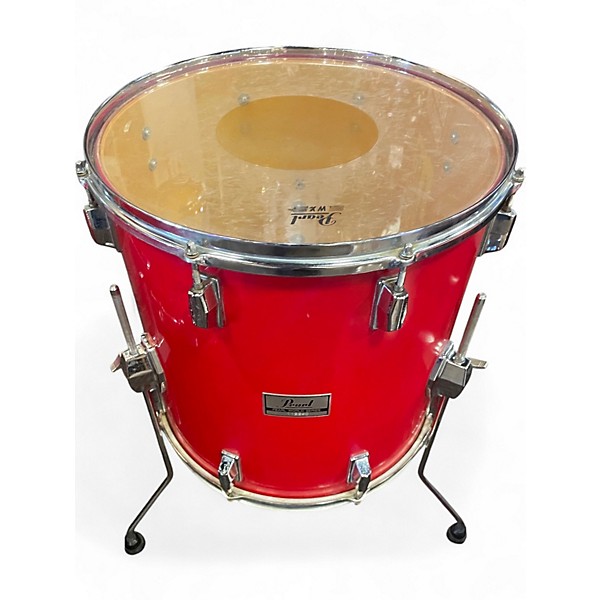 Used Pearl 4 Piece World Series Red Drum Kit