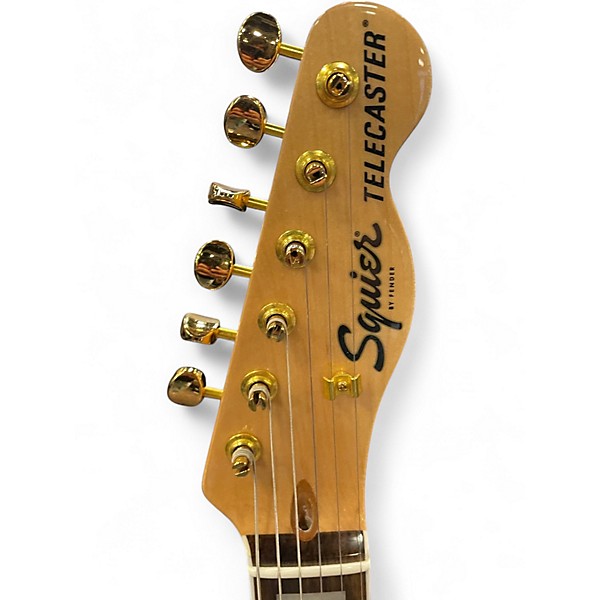 Used Squier 40TH ANNIVERSARY TELECASTER Black and Gold Solid Body Electric Guitar