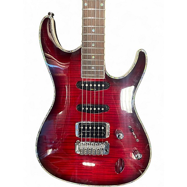 Used Ibanez SA360FM RED FLAME MAPLE Solid Body Electric Guitar