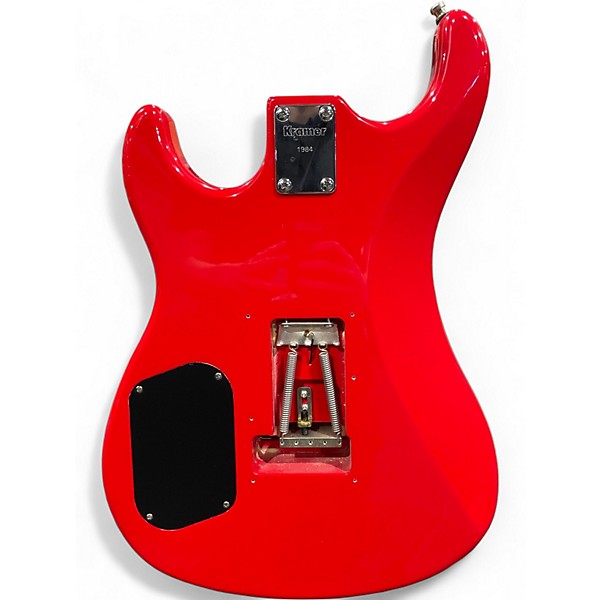 Used Kramer The 84-Diver Down Red & White Solid Body Electric Guitar