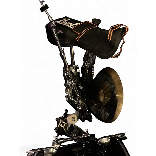 Used Pearl 5 Piece ROADSHOW 5 PC Black Drum Kit