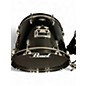 Used Pearl 5 Piece ROADSHOW 5 PC Black Drum Kit