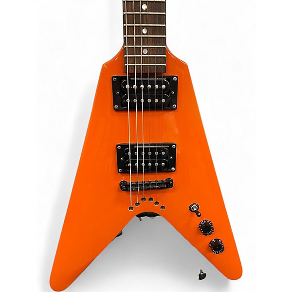 Used Dean baby v Orange Electric Guitar