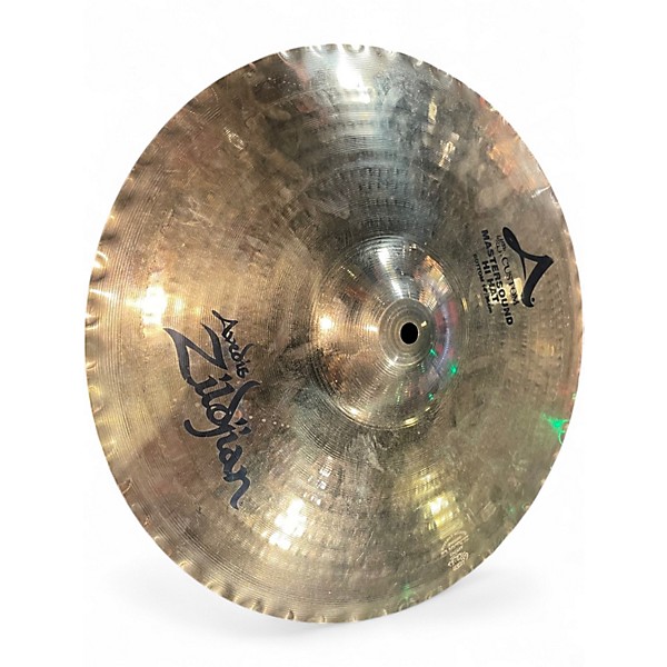 Used Zildjian 14in A Custom Mastersound Hi Hat Pair Cymbal