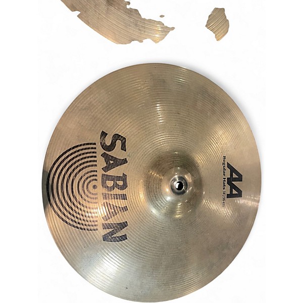 Used SABIAN 14in AA REGULAR HI HAT PAIR Cymbal