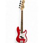 Used Squier Mini Precision Bass Dakota Red Electric Bass Guitar