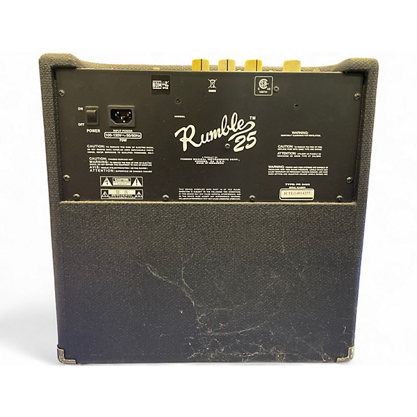 Used Fender Rumble 25 25W 1x8 Bass Combo Amp
