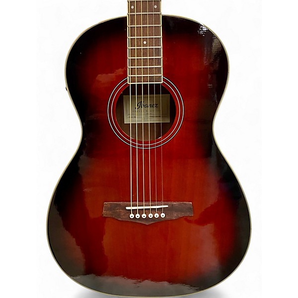 Used Ibanez PN12E RED SUNBURST Acoustic Electric Guitar