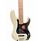 Used Squier Affinity PJ Bass Antique White Electric Bass Guitar