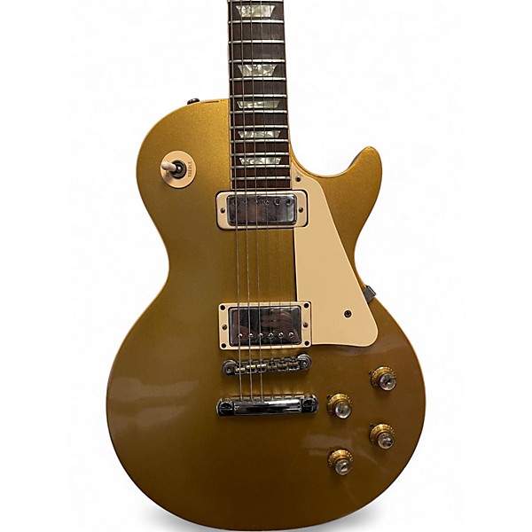 Vintage 1973 Gibson Les Paul Deluxe Gold Top Solid Body Electric Guitar