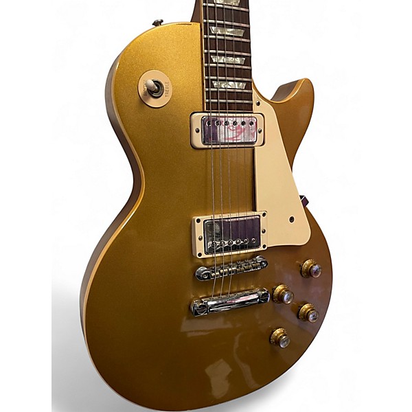 Vintage 1973 Gibson Les Paul Deluxe Gold Top Solid Body Electric Guitar