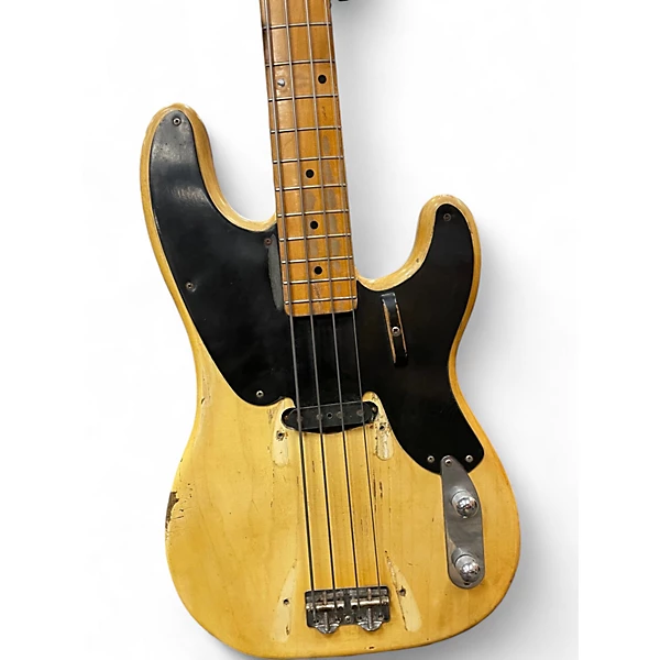 Vintage 1955 Fender Precision Bass Blonde Electric Bass Guitar