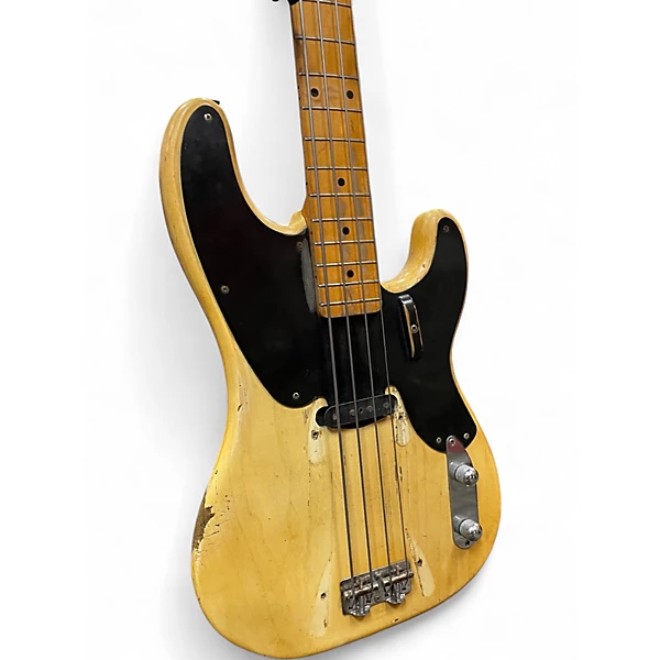 Vintage 1955 Fender Precision Bass Blonde Electric Bass Guitar