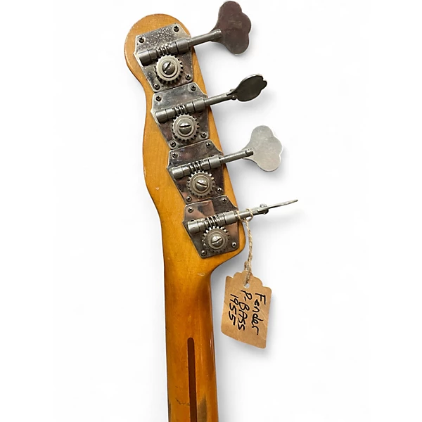 Vintage 1955 Fender Precision Bass Blonde Electric Bass Guitar