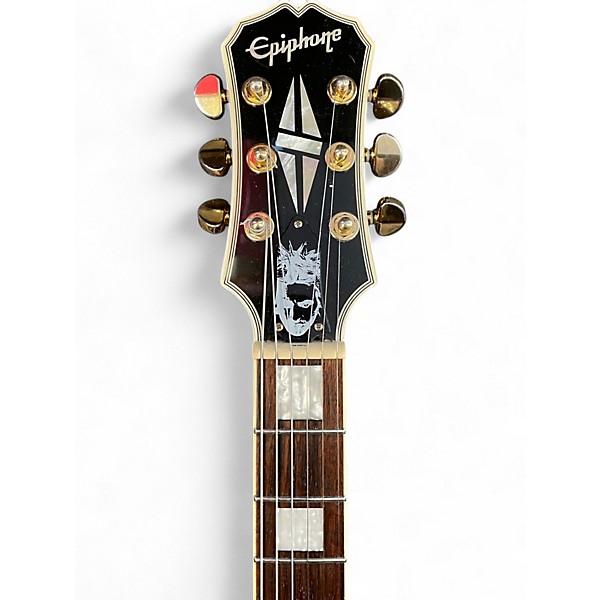 Used Epiphone Nicke Borg Signature Les Paul Black Solid Body Electric Guitar