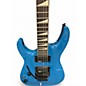 Used Jackson JS32 Dinky Left Handed Bright Blue Electric Guitar