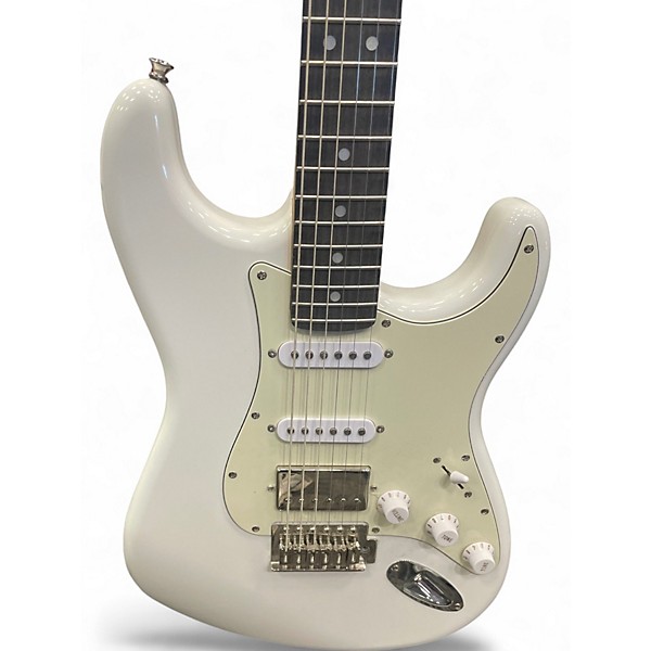 Used Donner Seeker Series Alpine White Solid Body Electric Guitar