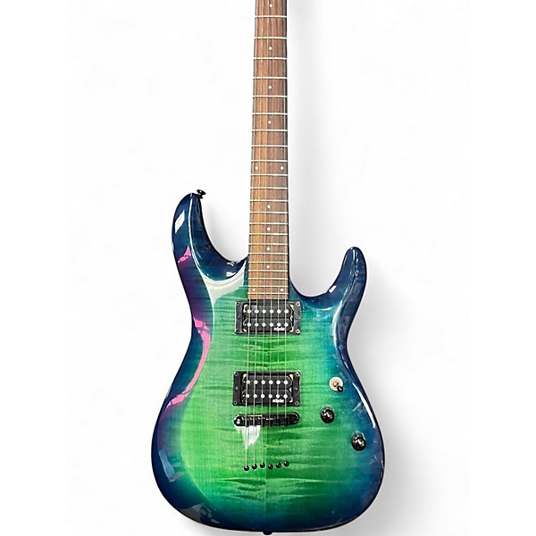 Used Schecter Guitar Research C-6 ELITE Green Solid Body Electric Guitar