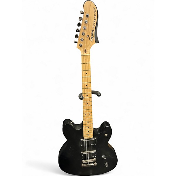 Used Squier Contemporary Active Starcaster MATTE BLACK Hollow Body Electric Guitar
