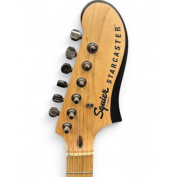 Used Squier Contemporary Active Starcaster MATTE BLACK Hollow Body Electric Guitar