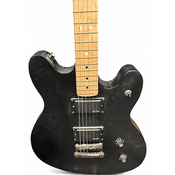 Used Squier Contemporary Active Starcaster MATTE BLACK Hollow Body Electric Guitar