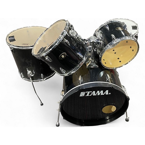 Used TAMA 5 Piece Imperialstar Black Drum Kit