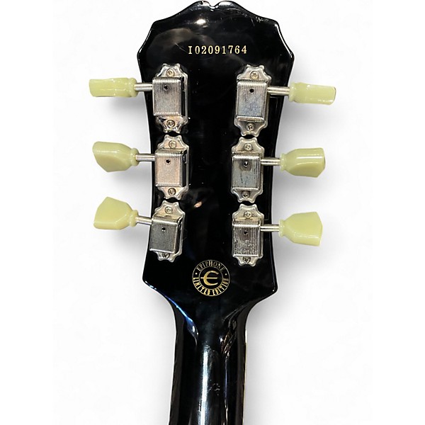 Used Epiphone Les Paul Classic Quilt Trans Black Solid Body Electric Guitar