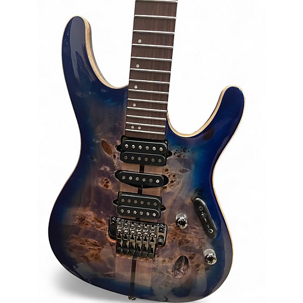 Used Ibanez S1070PBZ Blue Burst Solid Body Electric Guitar