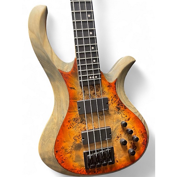 Used Schecter Guitar Research Riot 4 String MARS GOLD Electric Bass Guitar